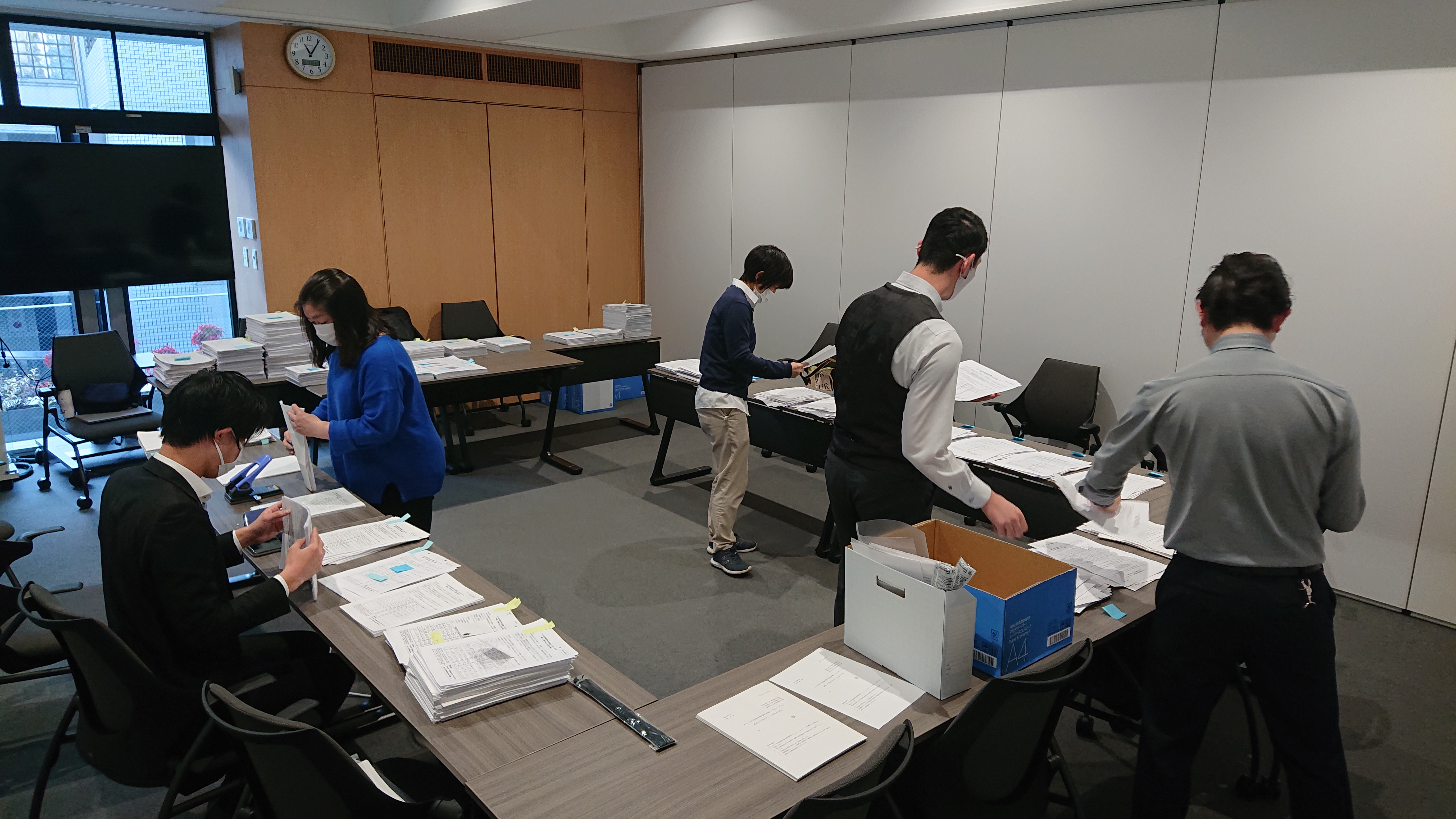 集計作業の様子