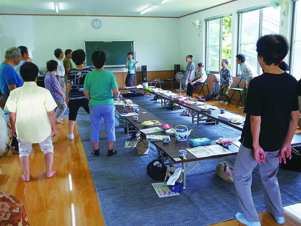 転倒予防教室の様子(2014年8月)