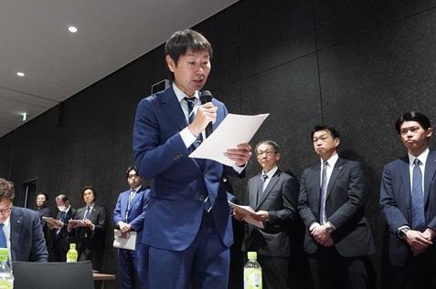 要望を説明する佐々木嘉光副会長