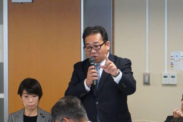対応の必要性を訴える田中昌史参議院議員