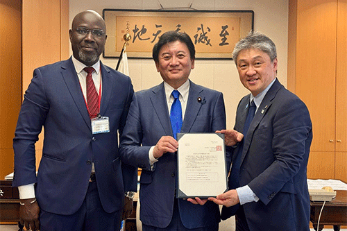 武部新文部科学副大臣へ要望書の提出