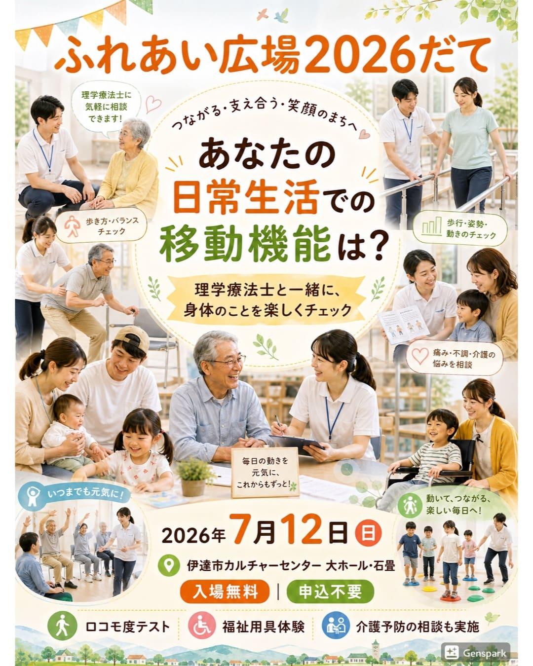伊達市ふれあい広場ポスター